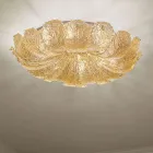 Plafondlamp van Venetiaans glas en wit metaal Made in Italy - Artemide Viadurini