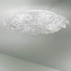 Plafondlamp van Venetiaans glas en wit metaal Made in Italy - Artemide Viadurini