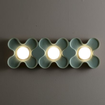 Moderne keramische plafondlamp handgemaakt in Italië - Toscot Clover Viadurini