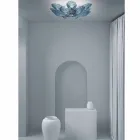 Moderne Venetiaanse glazen plafondlamp handgemaakt in Italië - Minos Viadurini