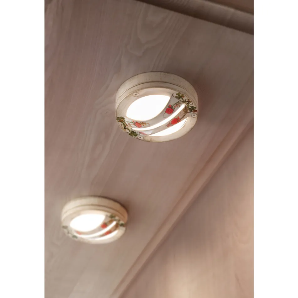 Plafond- of wandlamp voor buiten in handgeschilderd aluminium - Brindisi Viadurini