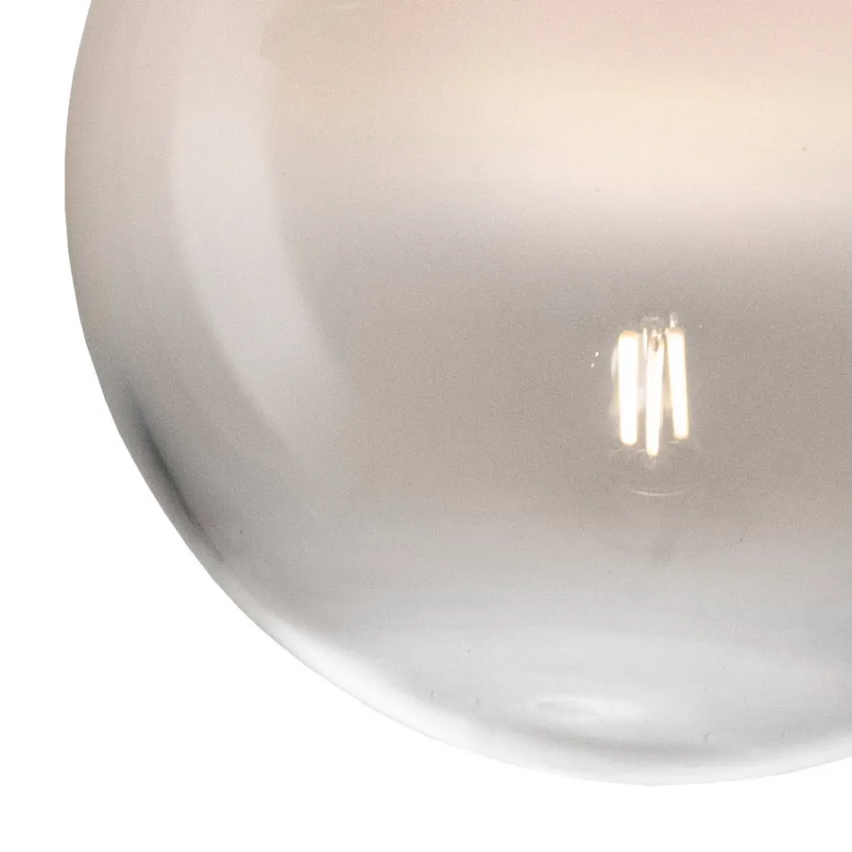 Kleine plafondlamp in diverse Venetiaanse glasafwerkingen, gemaakt in Italië - Iride Viadurini