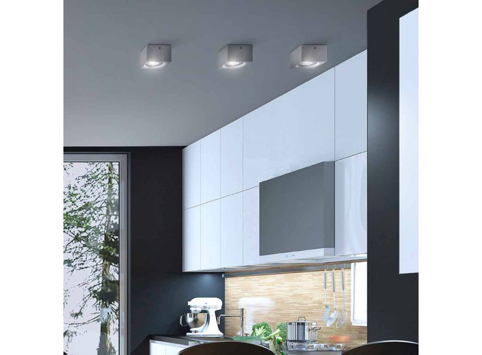 modern vierkant plafond pleister of beton ontwerp Nadir Viadurini