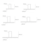 Plafondlamp van metaal in verschillende afwerkingen en maten - Verlichting Viadurini