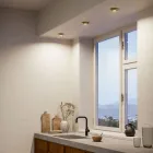 Uitstekende messing plafondlamp gemaakt in Italië - klein Viadurini