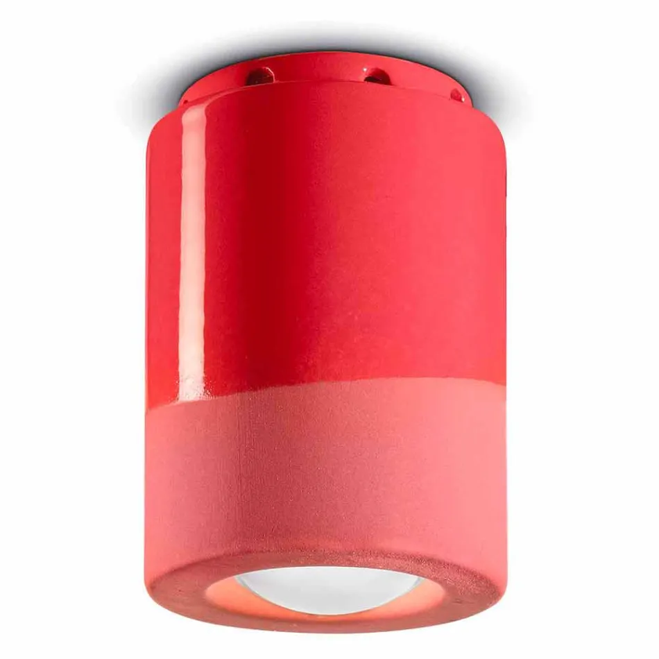 Vintage plafondlamp in keramiek gemaakt in Italië - Ferroluce Pi Viadurini