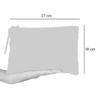 Artistieke handgedrukte clutch, uniek stuk katoen, 2 stuks - Viadurini van Marchi Viadurini