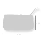 Artistieke handgedrukte clutch, uniek stuk katoen, 2 stuks - Viadurini van Marchi Viadurini