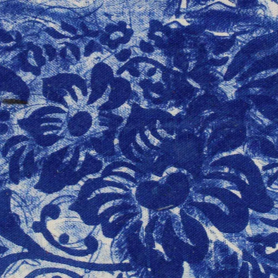 Artistieke handgedrukte clutch, uniek stuk katoen, 2 stuks - Viadurini van Marchi Viadurini