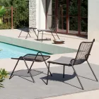 Tuinpoef met gegalvaniseerde stalen structuur Made in Italy - Elvia Viadurini