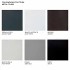 Centrale modulaire fauteuil voor buiten in metaal en stof Made in Italy - Cola Viadurini