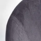 Gestoffeerde schommelfauteuil met fluweeleffect Scandinavisch design - Pippy Viadurini