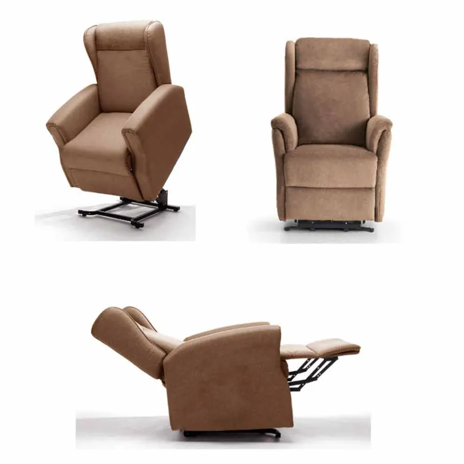 Lift Relax Fauteuil met beweging op wielen met 2 motoren - Juliette Viadurini