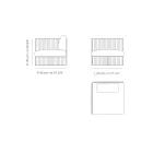 Rechte hoekfauteuil in aluminium en riemen Made in Italy - Juliediv Viadurini