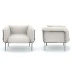 Lage buitenfauteuil met gewatteerde zitting Made in Italy - plantenbak Viadurini