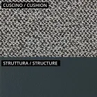 Lage buitenfauteuil met gewatteerde zitting Made in Italy - plantenbak Viadurini