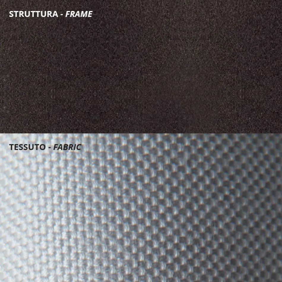 Lage tuinfauteuil van gegalvaniseerd staal met armleuningen Made in Italy - Selvaggia Viadurini