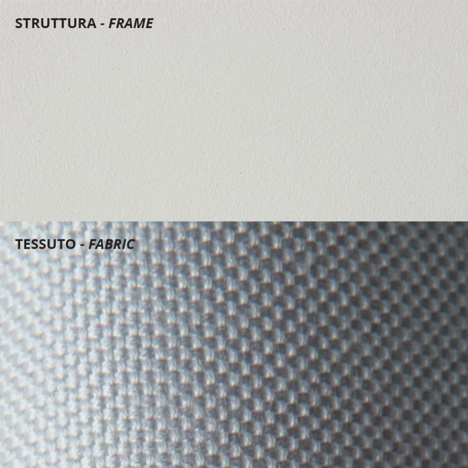 Lage tuinfauteuil van gegalvaniseerd staal met armleuningen Made in Italy - Selvaggia Viadurini