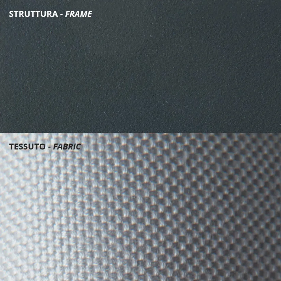 Lage tuinfauteuil van gegalvaniseerd staal met armleuningen Made in Italy - Selvaggia Viadurini