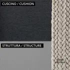 Lage tuinfauteuil inclusief kussen Made in Italy - Prato Viadurini