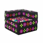 Chaise Longue fauteuil van etnisch ontwerp in patchwork katoen, voor woonkamer - vezel Viadurini