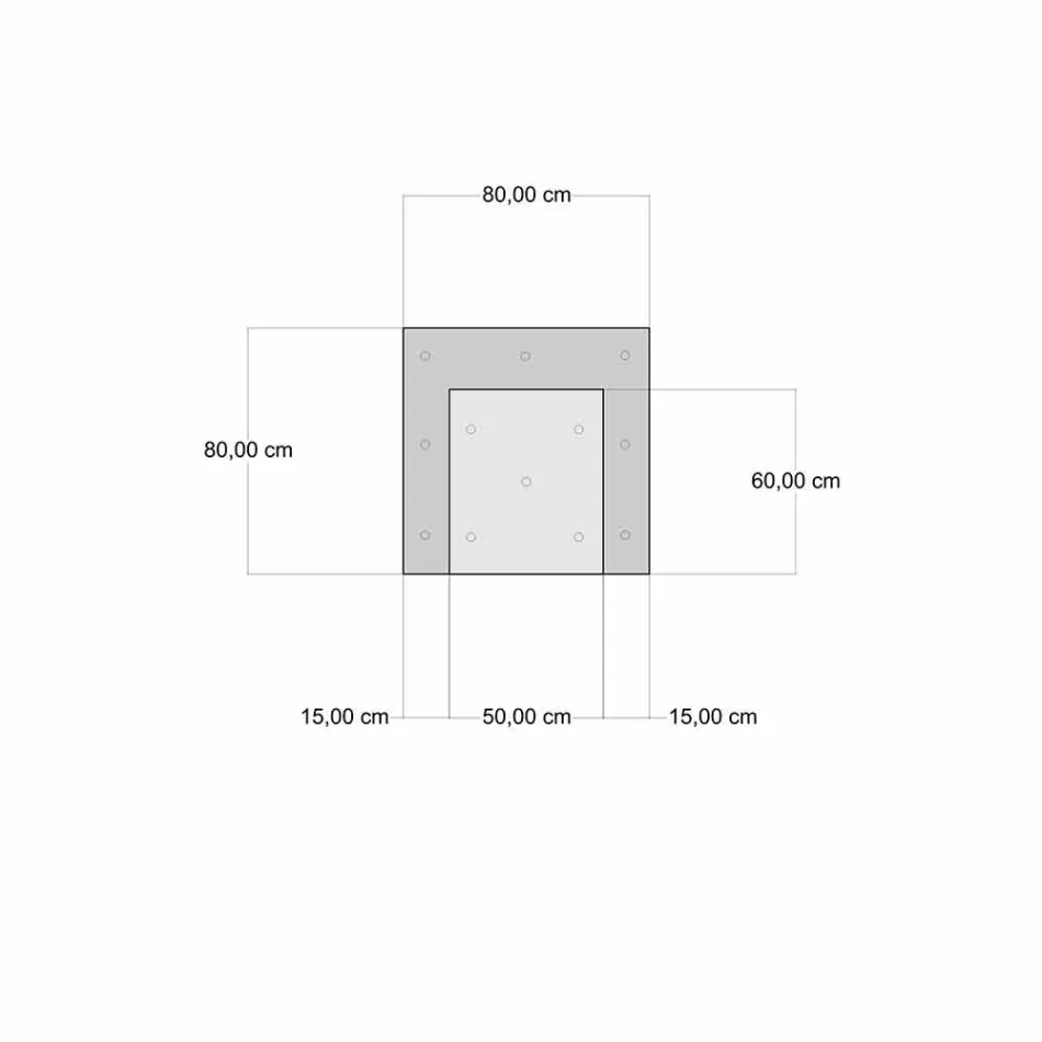 Chaise Longue-fauteuil met etnisch design in grijs of blauw fluweel - vezel Viadurini