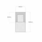 Chaise Longue-fauteuil met etnisch design in grijs of blauw fluweel - vezel Viadurini