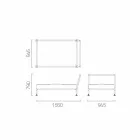 Moderne design chaise longue fauteuil voor tuin Made in Italy - Ontario1 Viadurini