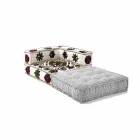 Chaise Longue fauteuil in patchwork katoen voor etnische designlounge - vezel Viadurini