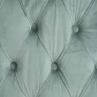 Klassieke fauteuil in gestoffeerd hout met fluwelen effect Homemotion - Nichy Viadurini