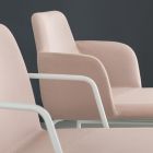 Hoogwaardige gekleurde fauteuil van stof en metaal, gemaakt in Italië - Molde Viadurini