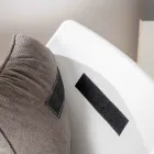 Fauteuil met metalen onderstel, structuur van polypropyleen en stoffen kussens - tablet Viadurini