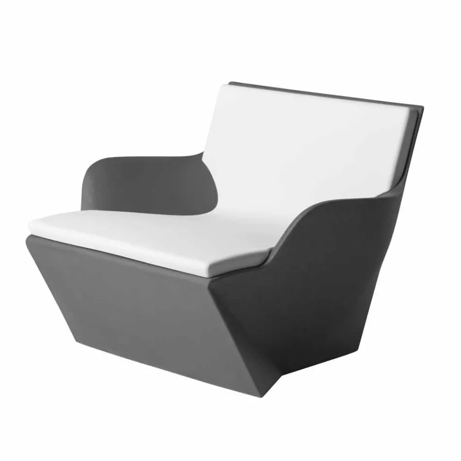 Fauteuil met armleuningen Slide Kami Modern ontwerp gemaakt in Italië Viadurini