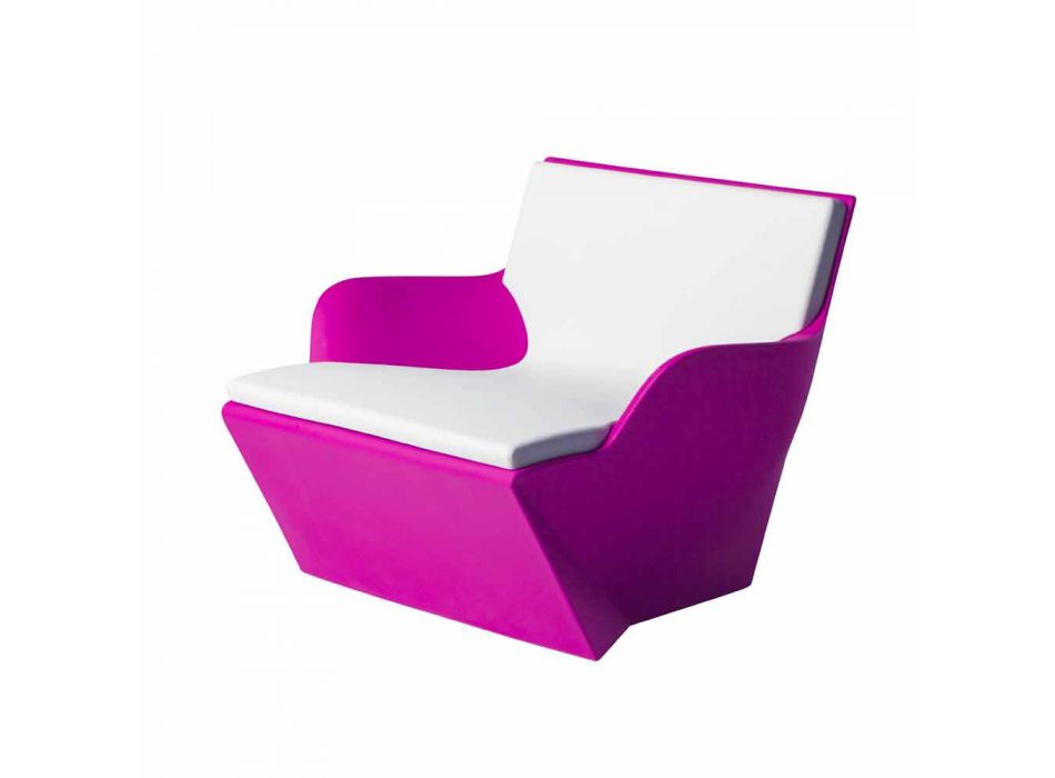 Fauteuil met armleuningen Slide Kami Modern ontwerp gemaakt in Italië Viadurini