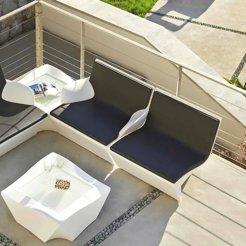 Fauteuil met armleuningen Slide Kami Modern ontwerp gemaakt in Italië Viadurini