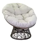 Fauteuil met aluminium frame bekleed met polyrattan en salontafel - Puntina Viadurini