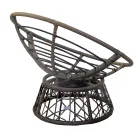 Fauteuil met aluminium frame bekleed met polyrattan en salontafel - Puntina Viadurini