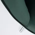 Fauteuil met verstelbare structuur in verchroomd staal en fluweel - Giulia Viadurini