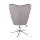 Fauteuil met verstelbare structuur in verchroomd staal en fluweel - Giulia Viadurini