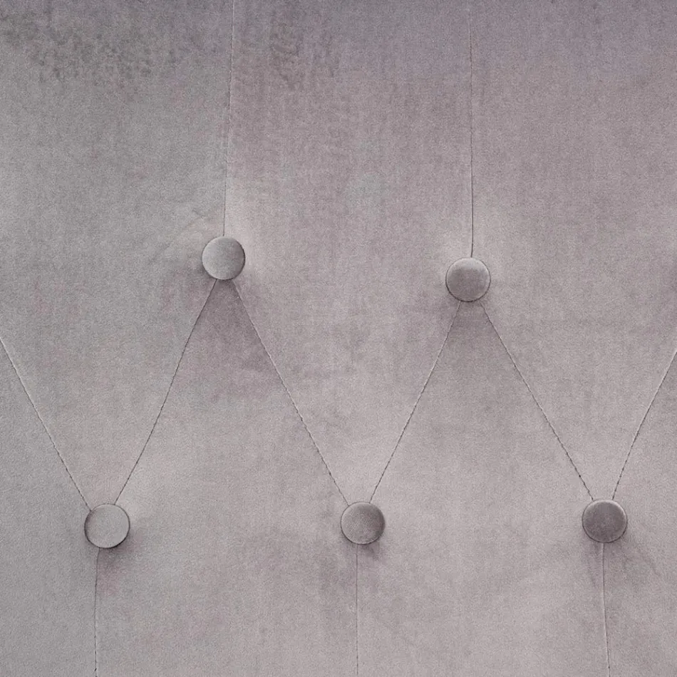 Fauteuil met verstelbare structuur in verchroomd staal en fluweel - Giulia Viadurini