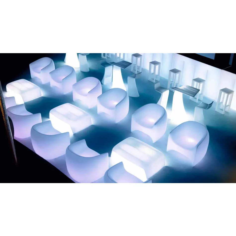 Blow Vondom polyethyleenhars buitenzetel, ontwerp Viadurini