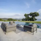 Buitenfauteuil van staal en polypropyleen Made in Italy - Astrid Viadurini