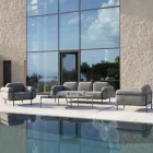 Buitenfauteuil van staal en polypropyleen Made in Italy - Astrid Viadurini