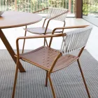 Outdoor fauteuil in gegalvaniseerd staal stapelbaar Made in Italy 2 stuks - Vesna Viadurini