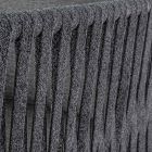 Buitenfauteuil in aluminium, touw en antracietkleurige stof Homemotion - Shama Viadurini