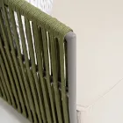 Buitenfauteuil van aluminium en geweven stof - Eugene Viadurini