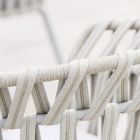Buitenfauteuil in touw, stof en aluminium - Emma Cross van Varaschin Viadurini