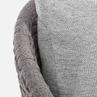 Buitenfauteuil van touwweven en teakhout, Homemotion - Callum Viadurini