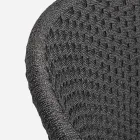 Buitenfauteuil van hout en touw met kussen, Homemotion, 2 stuks - Oskana Viadurini