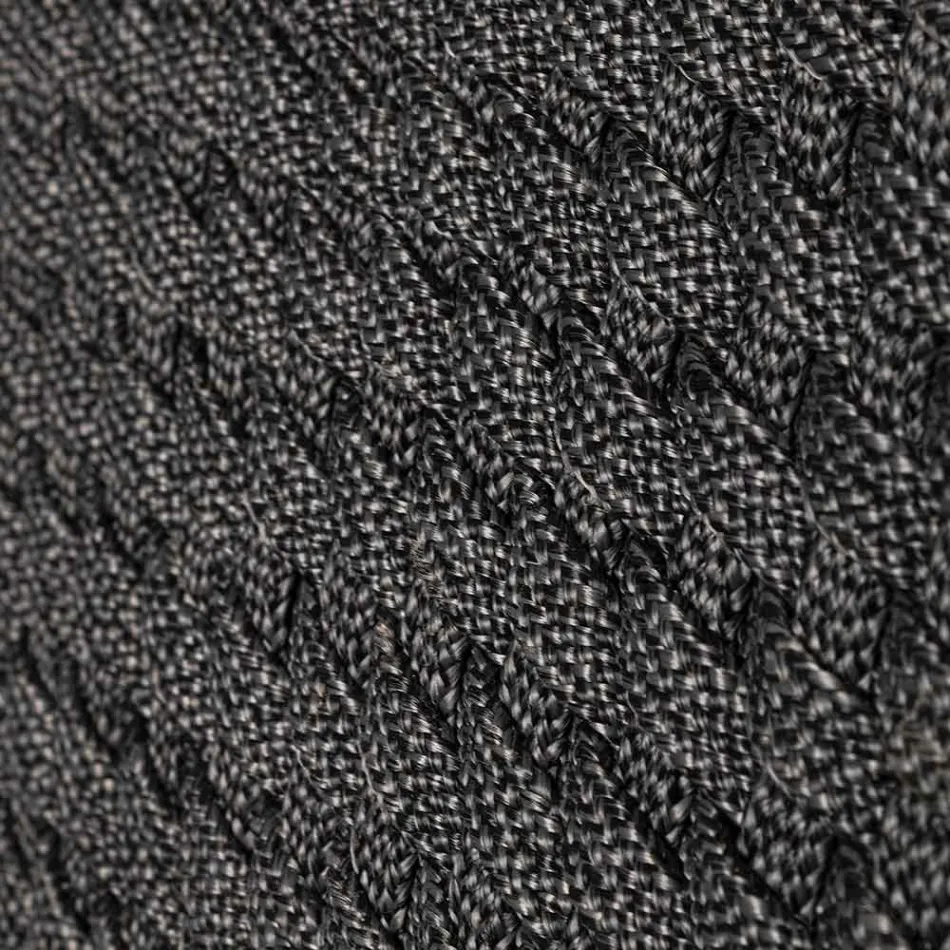 Buitenfauteuil van hout en touw met kussen, Homemotion, 2 stuks - Oskana Viadurini